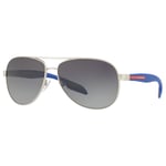 Prada Linea Rossa PS 53PS Men's Polarised Aviator Sunglasses