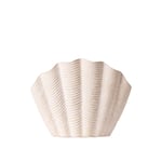 Dusty Deco - Concha Vase Fluted White Large