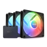 NZXT F120 RGB Core Fans 120mm x3 Kit Hub-Mounted RGB Fans with RGB Controller