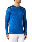 Uhlsport Stream 22 Long Sleeve Jersey Junior, Azure Blue/White, Moisture Wicking Dry Tech Kids, Size 24/26