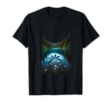 Mystic Reflections: Serene Lake Night Art T-Shirt