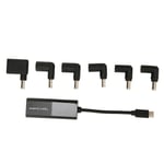 USB C DC Strömadapter 65W Automatisk Spänningsreglering 5.5x2.1mm Hona till USB C Laptop Laddare Adapter Konverterare