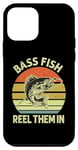 iPhone 12 mini Bass Fish reel them in Perch Fish Fishing Angler Predator Case