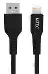MiTEC MFi Certified 2M USB-A to Lightning, Black Fast Charging Cable