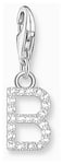 Thomas Sabo 1942-051-14 Charm Pendant Letter B With White Jewellery