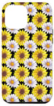 Coque pour iPhone 12 Pro Max Jaune Tournesol Motif Floral Jardin Fleurs de Soleil Esthétique