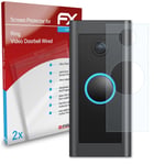 atFoliX 2x Screen Protector for Ring Video Doorbell Wired clear