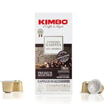 Kimbo Coffee, Espresso Barista 100% Arabica, 10 Aluminium Capsules Compatible with Nespresso Original Machine, Medium Dark Roast, 9/13, Italian Coffee Pods, 1 x 10