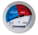 1881 Thermomètre de barbecue analogique bimétallique en acier inoxydable jusqu'à 300 °C