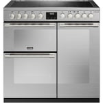 Stoves Sterling Deluxe D900Ei RTY Stainless Steel 90cm Induction Range Cooker
