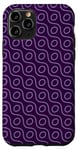 Coque pour iPhone 11 Pro Purple Lavender Smooth Geometric Oval Circle Chain Pattern