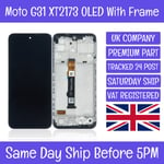 Motorola Moto G31 XT2173 OLED LCD Screen Display Touch Digitizer Assembly+ Frame
