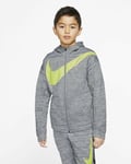 Nike Therma Boys Tracksuit Sz M Age 10-12 Yrs Grey White CJ7829 010