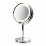 Makeup-Spejl 88550 Metal Fodstøtte LED Lys