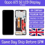 Oppo A72 5G PDYM20 Replacement LCD Screen Display Touch Digitizer Glass + Frame