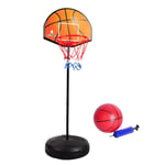 Portable Hoop System for Kids/Toddlers, Adjustable Height Basketball System Stand Net Goal, Including 19'' Backboard BTZHY