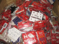 200 MIXED GIFT TAGS BELL STAR TREE CHRISTMAS WRAPPING NEW TAG PRESENT XMAS