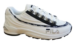 Fila DSTR97 Mens Trainers White Leather Lace Up Shoes 1010569 1FG