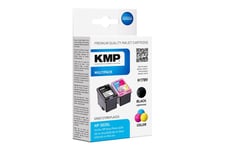 KMP MULTIPACK H178V - 2-pack - svart, färg (cyan, magenta, gul) - kompatibel - bläckpatron (alternativ för: HP 303XL, HP T6N03AE, HP T6N04AE)