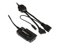 StarTech.com Câble adaptateur / Convertisseur USB 2.0 vers SATA / IDE pour disque dur / HDD et SSD de 2,5 ou 3,5 pouces - Noir - Contrôleur de stockage - ATA / eSATA - USB 2.0 - noir