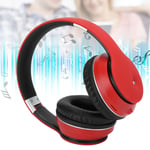(red) Stereo 3.5mm Wireless PC Headset Foldable Gaming