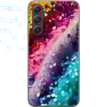 Samsung Galaxy S24 FE Transparent Mobilskal Glittrande silke