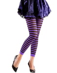 Randiga Svarta och Lila Tights