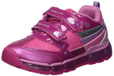 Geox J Android Girl B Low-Top Sneakers, (Fuchsia/Dk Pink C8n8f), 5 UK