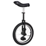 JFF Unicycle Leakproof Butyl Tire Wheel Cycling Outdoor Sports Fitness Exercise Pedal Balance Car Balance Cycling Exercise Fitness,Black,20
