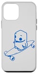 iPhone 12 mini A small potoo bird on a longboard. Funny minimalist art Case