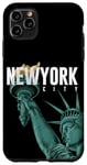 Coque pour iPhone 11 Pro Max Enjoy Cool New York City Statue Of Liberty Skyline Graphic