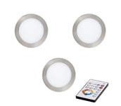 Eglo 78736 - SET 3x LED Himmennettävä upotettava valaisin TINUS LED / 11W / 230V + RC