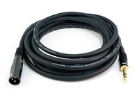 Monoprice XLR to 6.35mm TRS Cable - 4.57M (15ft) M/M, 16AWG, Gold Plated Connector - Premier Series