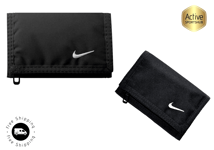 Nike Swoosh Dri Fit Wallet Men Women Credit Card Holder Zip Purse Coins Cash