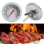 Grill / Ovn termometer - 50-500 grader - Rustfrit stål - Mål temperaturen i Grillen