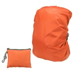 45L Backpack Rain Cover with Drawstring Bag, Oxford Cloth, M, Orange