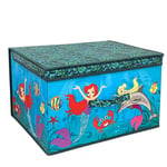 Large Storage Box Collapsible Folding Jumbo Chest Toy Kids Room Mermaid Design