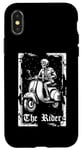 Coque pour iPhone X/XS Trotinette Moto - Motard Patinette Mobylette Scooter