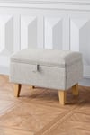 Upholstered Storage Ottoman Footstool