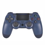 Xcmenl Game Controller for PS4, Bluetooth Wireless Gamepad Joystick Controller for PlayStation 4, Dual Vibration Motor, LED Light Bar, Anti-slip Grip - Navy blue