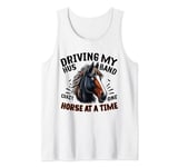 Driving My Husband Crazy One Horse At A Time Funny Horse Tank Top