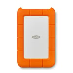 LaCie Rugged Secure, 2TB, Portable External Hard Drive, USB-C, Drop, Shock and Rain Resistant, incl. USB-C w/o USB-A cable, 1 month Adobe CC, 2 year Rescue Services (STFR2000403)