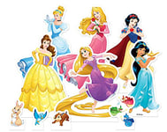 STAR CUTOUTS Ltd TT011 Disney Princess Includes Ariel, Belle, Jasmine Miniature Carboard Cutouts Table Top Pack Perfect for Parties, Weddings and Events, Multi Colour