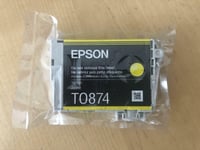 Genuine Epson Ink - T0874 YELLOW / STYLUS PHOTO R1900 (INC VAT)