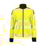 Projob 6111 SWEATSHIRT DAM EN ISO 20471 KLASS 3/2 - Gul/Svart / 3XL