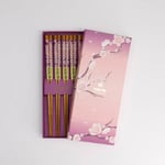 Tokyo Design Studio Ätpinnar i Trä, Purple Sakura -