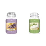 Yankee Candle Scented Candle | Lemon Lavender Large Jar Candle | Burn Time: Up to 150 Hours & Scented Candle | Vanilla Lime Large Jar Candle | Burn Time: Up to 150 Hours
