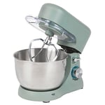 Progress EK5234PTEAL Go Bake Stand Mixer- Large Electric Whisk with 4L Stainless Steel Bowl, 8 Speeds and Pulse Function, Mixing Beater, Dough Hook, and Whisk Attachments, Splash Guard, 1300W, Teal