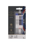 Parker Jotter London Ballpoint and Gel Pen Refill Discovery Pack: 3 Quinkflow Refills for Ballpoint Pens & 3 Quink Gel Refills