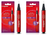 2 x Colgate Max White Ultimate Overnight Whitening Pen. Enamel Safe. Brand New.